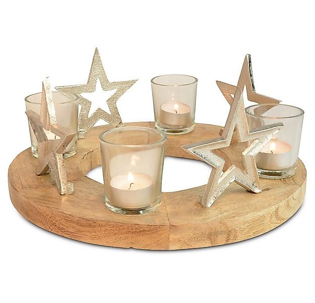 RIFFELMACHER & WEINBERGER Adventsleuchter Adventskerzenhalter mit Sternen u günstig online kaufen