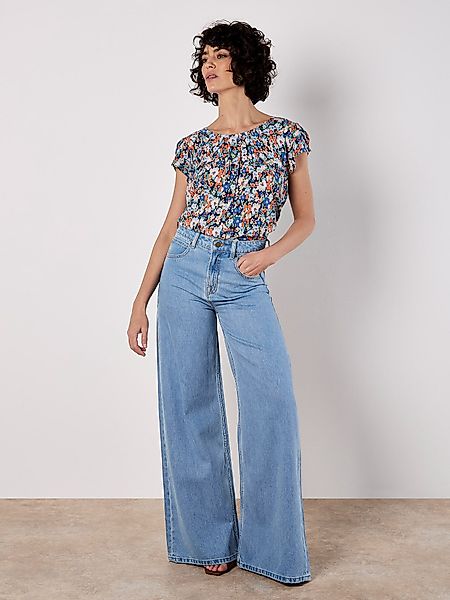 Apricot T-Shirt Ditsy Floral Top, mit günstig online kaufen