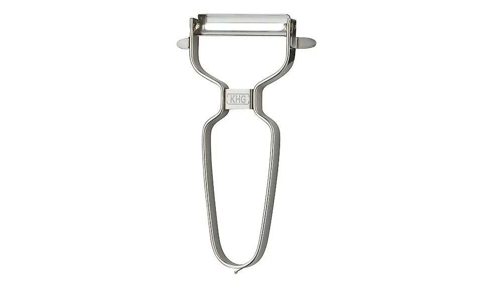 KHG U-Schäler  KHG Küchenhelfer ¦ silber ¦ Edelstahl ¦ Maße (cm): B: 7,5 H: günstig online kaufen