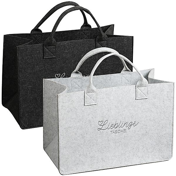 KESPER Henkeltasche "Aufbewahrungstaschen „Lieblingstasche“ im 2-er Set, in günstig online kaufen