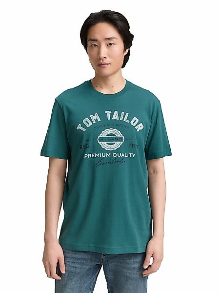 TOM TAILOR T-Shirt mit großem Logofrontprint günstig online kaufen