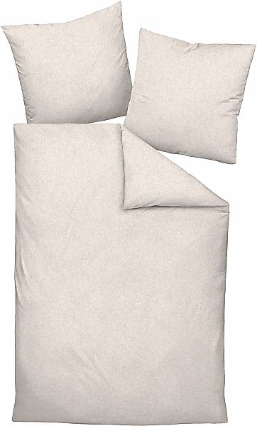 Janine Janine Mako-Satin Bettwäsche MILANO 45106 beige Größe:  155x220 cm + günstig online kaufen