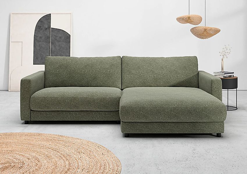 Home affaire Ecksofa "Ecksofa Jiro, L-Form, große Sitztiefe, Breite 265 cm" günstig online kaufen