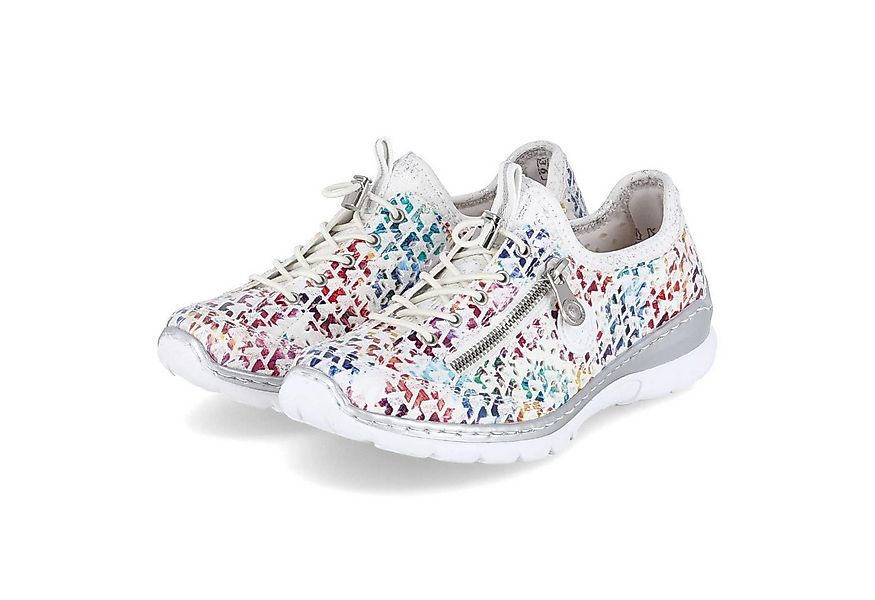Rieker Rieker L3252-90 Damen Textil weiss Schnürschuh günstig online kaufen