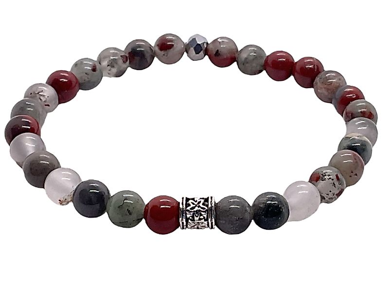 Steinfixx® Perlenarmband Edelsteinarmband afrikanischer Blutstein - günstig online kaufen