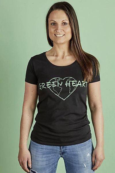 Shirt Eco Woman Nin Schwarz Mit Statement günstig online kaufen