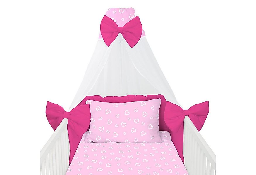 Amilian Babybettwäsche Set 7-teilig - Bettwäsche 100x135 - Kissenbezug 40x6 günstig online kaufen