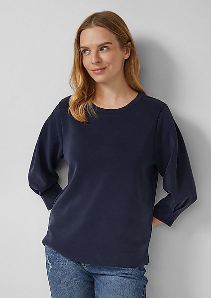 s.Oliver 3/4 Arm-Pullover Sweatshirt Sweatshirt aus Scuba mit 3/4-Arm günstig online kaufen