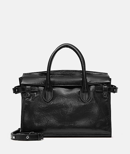 Liebeskind Berlin Schultertasche Satchel, Geräumige Handtasche aus glänzend günstig online kaufen