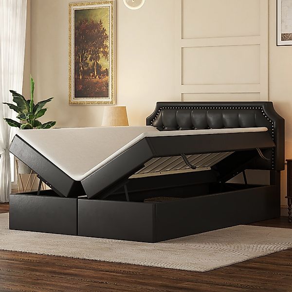 TavilaEcon Boxspringbett Polsterbett mit Lattenrost aus günstig online kaufen