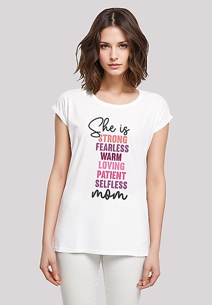 F4NT4STIC T-Shirt "Mothers Day Strong & Fearless Mom Inspirational Quote", günstig online kaufen