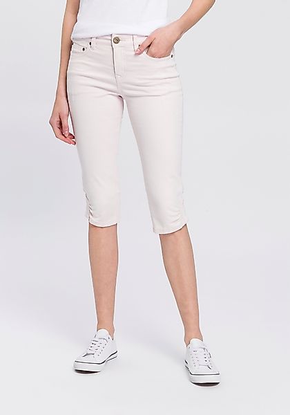 Arizona Caprijeans schmale Passform, mit Destroyed-Effekten, günstig online kaufen
