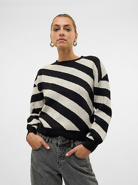 Vero Moda Rundhalspullover VMLARA LS O-NECK PULLOVER GA BOO REP günstig online kaufen