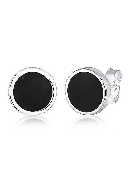 Kuzzoi Paar Ohrstecker Basic Kreis Geo Emaille 925 Silber günstig online kaufen