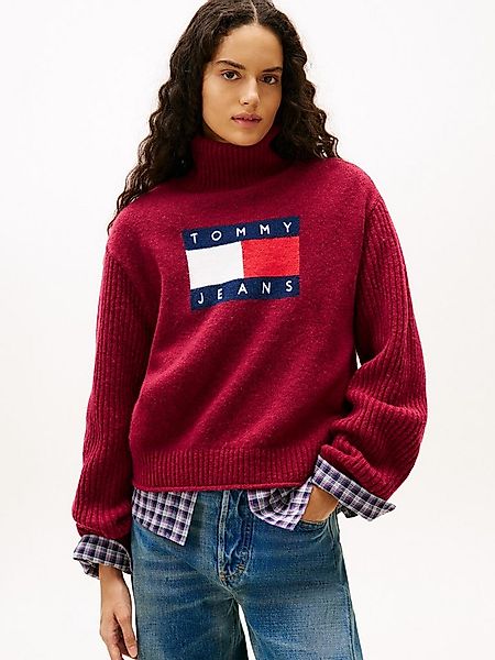 Tommy Jeans Rollkragenpullover TJW TURTLENECK FLAG SWEATER EXT günstig online kaufen
