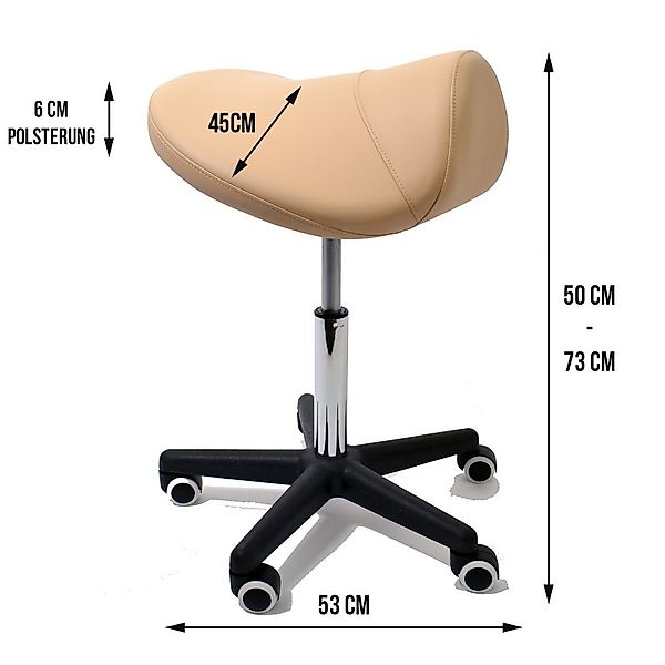 Duke-Handel Drehhocker Sattelhocker, Arbeitshocker, Rollhocker, Hocker, günstig online kaufen