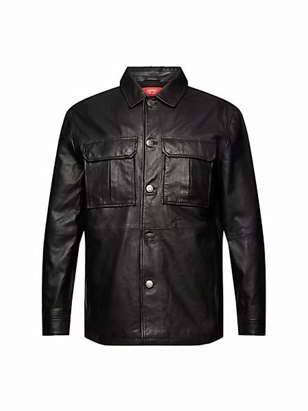 Esprit Lederjacke Hemdjacke aus Leder günstig online kaufen