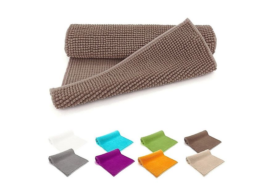 heimtexland Badematte Badvorleger Chenille Badteppich Duschvorleger, rutsch günstig online kaufen