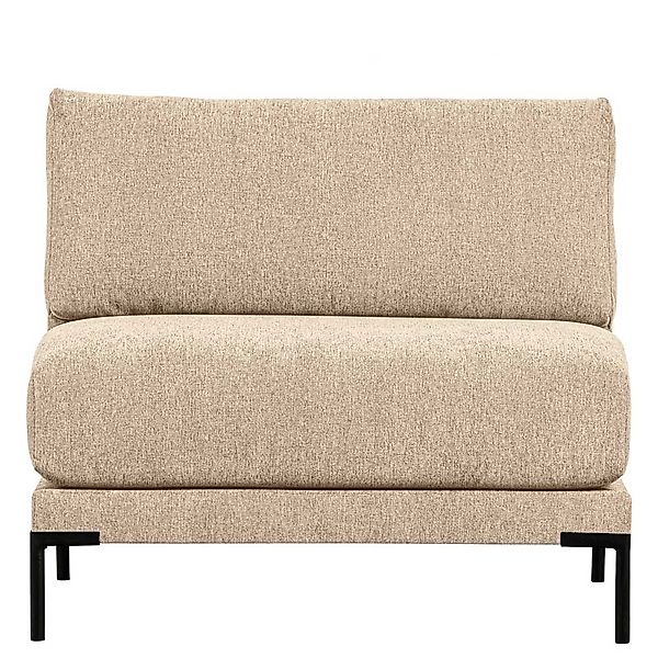 Sofa Modulsofa Element mit Fußgestell aus Metall und einem Sitzplatz günstig online kaufen