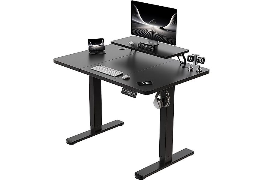 HOMALL Schreibtisch Höhenverstellbarer Schreibtisch mit Monitorständer 120/ günstig online kaufen
