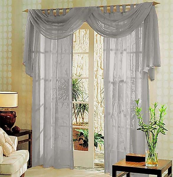 Gardinenbox Gardine, Schlaufen (3 St), transparent, günstig online kaufen