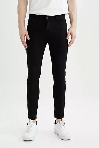 DeFacto Skinny-fit-Jeans Herren Skinny-fit-Jeans SUPER SKINNY FIT DENIM günstig online kaufen