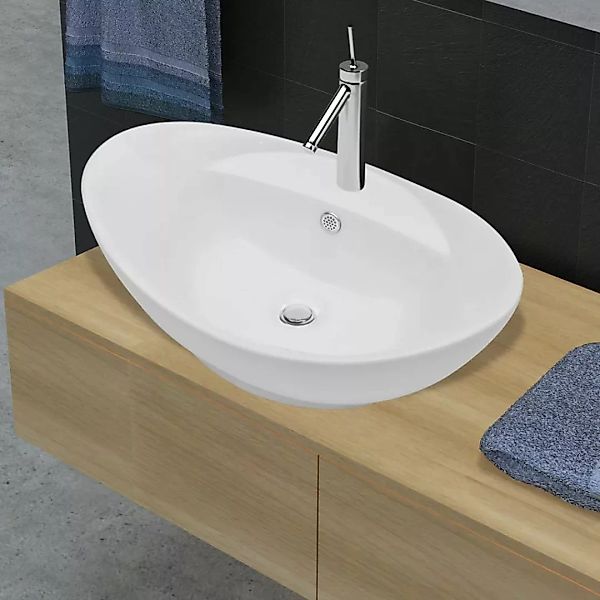 vidaXL Waschbecken Keramik Waschbecken Badezimmer Aufsatzwaschbecken günstig online kaufen