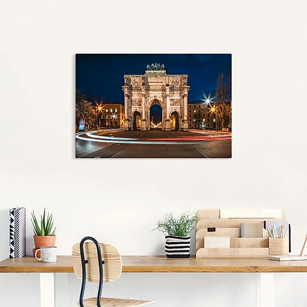 Artland Wandbild »Siegestor München, Deutschland«, Elemente der Architektur günstig online kaufen