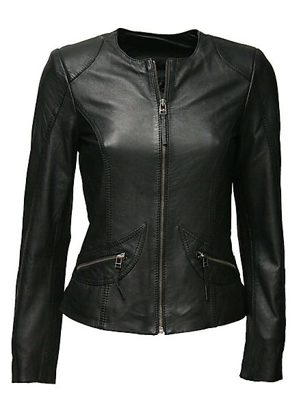 Zimmert Leather Lederjacke Bea (1-St) kragenlos, günstig online kaufen
