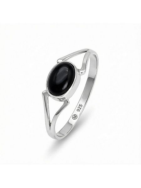 mantraroma Silberring TEKILI oval aus 925 Silber mit Onyx (Ring mit Schmuck günstig online kaufen