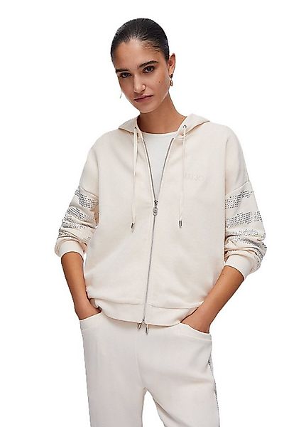 Liu Jo Sweatjacke - Damen Sweatjacke mit Kapuze - Zip Hoodie mit Applikatio günstig online kaufen