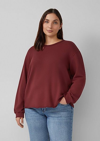 s.Oliver Sweatshirt Sweatshirt Sweatshirt im Relaxed Fit mit Rollsaum günstig online kaufen