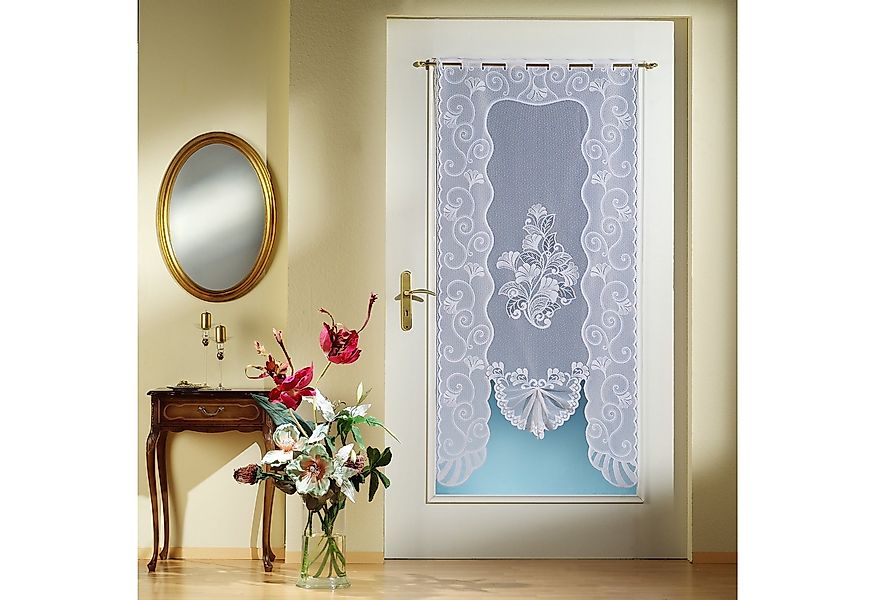 Weckbrodt Scheibengardine »Saarlouis« Stangendurchzug 1 Stk. tlg. Jacquard, günstig online kaufen