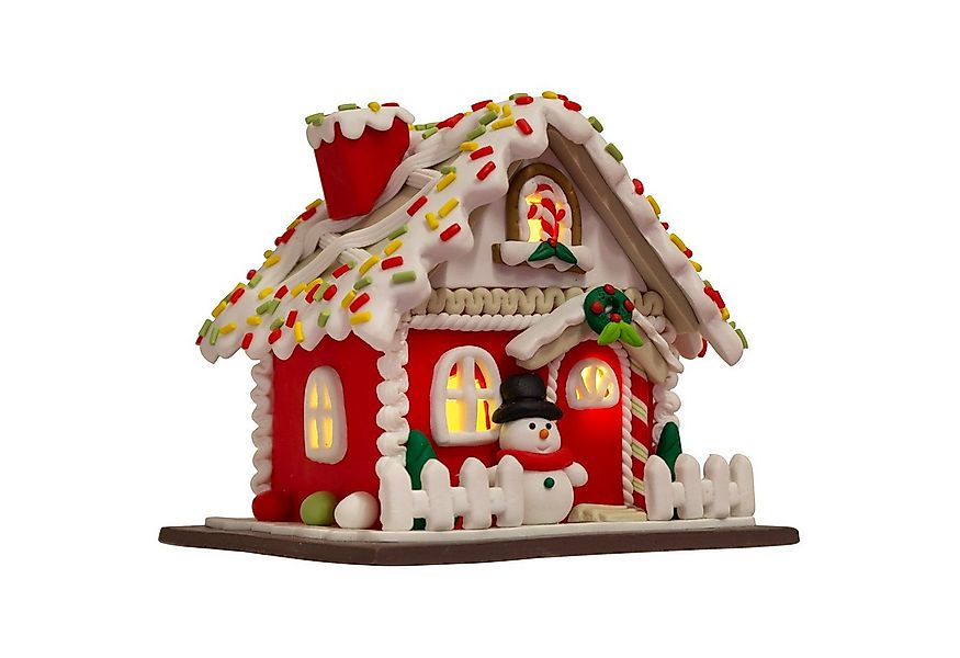 Christmas Paradise Weihnachtshaus Lebkuchenhaus mit LED 13 cm, Weihnachtsde günstig online kaufen