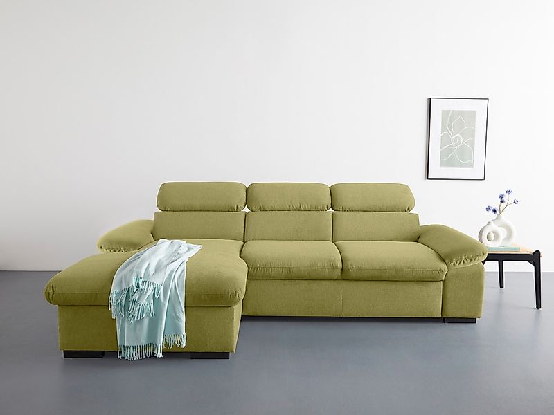 COTTA Ecksofa "Lola L-Form mit Kopfteilfunktion & Hocker", (Set, mit Hocker günstig online kaufen