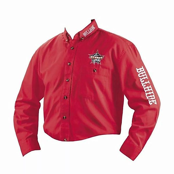 Westernlifestyle Langarmhemd Westernhemd Bullhide rot PBR günstig online kaufen