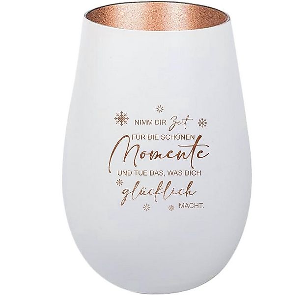 Der Porzellan-Laden Windlicht Zeitloses Windlicht: 'Nimm dir Zeit für die s günstig online kaufen