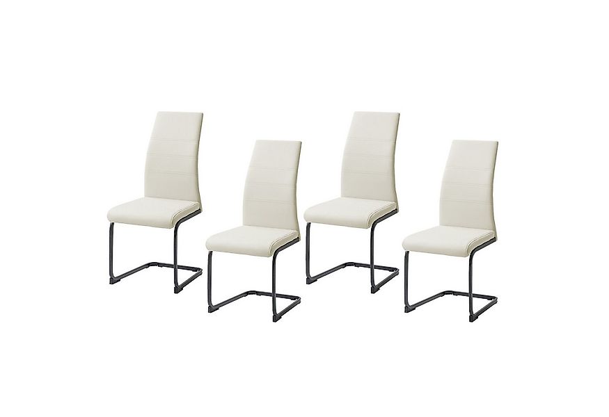 HTI-Living Freischwinger Schwingstuhl SallyP PU Beige (Set, 4 St), Freischw günstig online kaufen