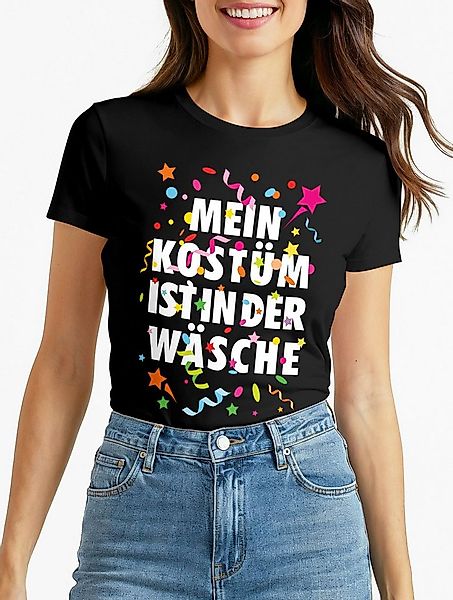MoonWorks Print-Shirt Damen T-Shirt Fasching Karneval Kostüm Verkleidung La günstig online kaufen