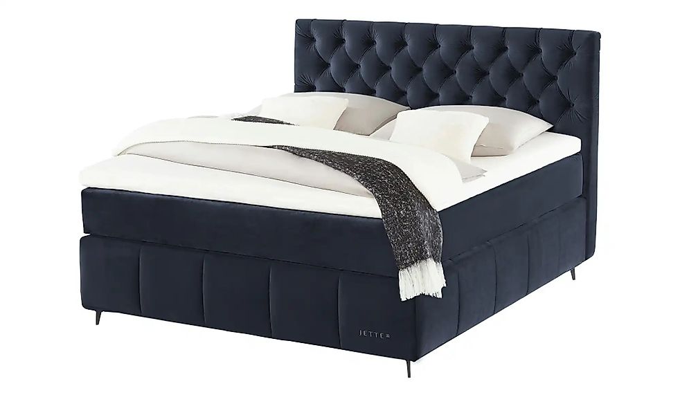 Jette Home Boxspringbett  Jette Glam ¦ blau ¦ Maße (cm): B: 202 H: 132,5 Be günstig online kaufen