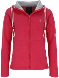 Leitfeuer Kapuzensweatjacke Damen Kapuzenjacke in Melange-Optik günstig online kaufen