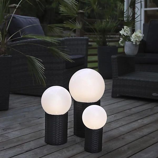 Dekorative Gartenkugel Lounge, Ø 150 mm, inkl. Sensor und LED, inkl. Korb günstig online kaufen