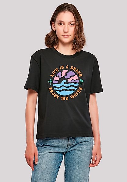 F4NT4STIC T-Shirt "Life Is A Beach Enjoy The Waves", Premium Qualität günstig online kaufen