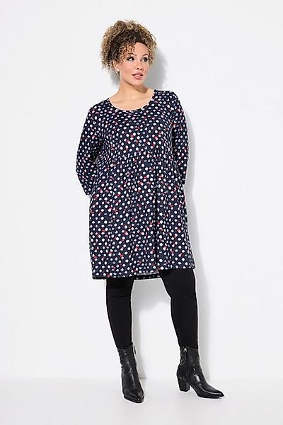 Ulla Popken Longshirt Longshirt Punkte A-Linie Rundhals 3/4-Arm günstig online kaufen