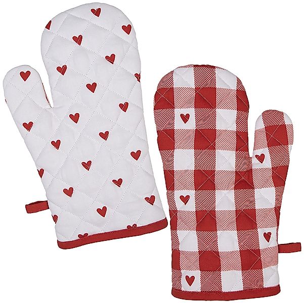 Clayre & Eef Topfhandschuhe Love it, günstig online kaufen