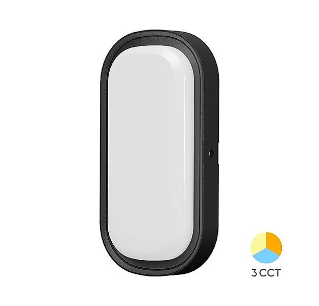 Mundotec LED Außen-Wandleuchte LED Außenbeleuchtung 18W Rund/Oval IP65 CCT günstig online kaufen