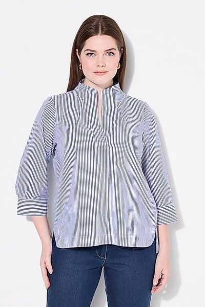Ulla Popken Longbluse Tunika Streifen Kelchkragen günstig online kaufen