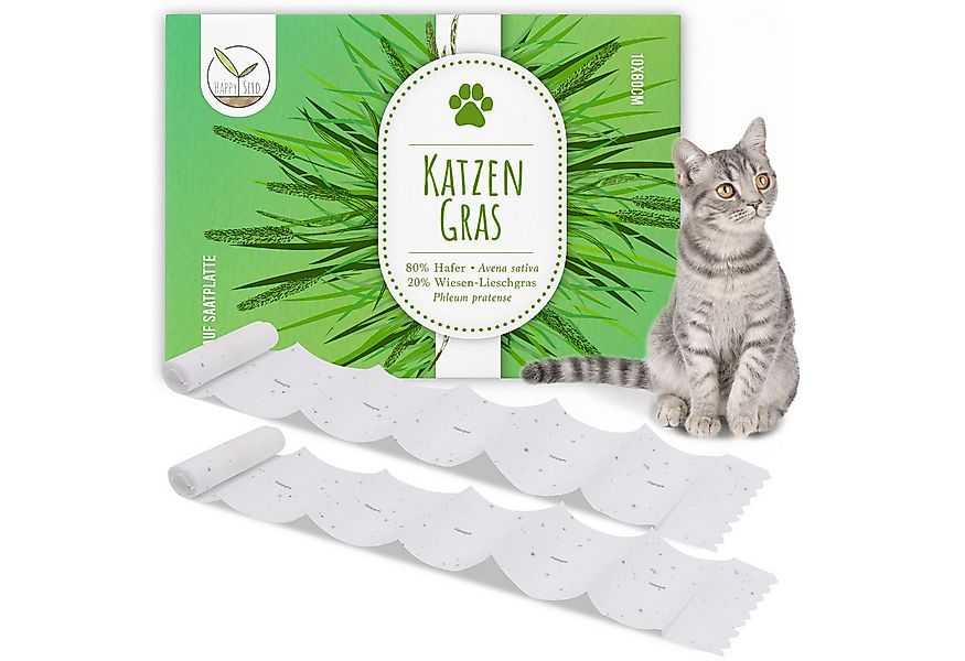 HappySeed Blumensamen Katzengras Samen Saatband 80 x 10 cm, Saatgut günstig online kaufen