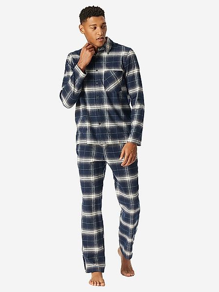 Schiesser Pyjama Selected Premium Warming (2 tlg) schlafanzug schlafmode be günstig online kaufen