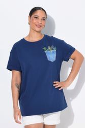 MIAMODA T-Shirt T-Shirt Boxy Fit Brusttaschen-Druck günstig online kaufen